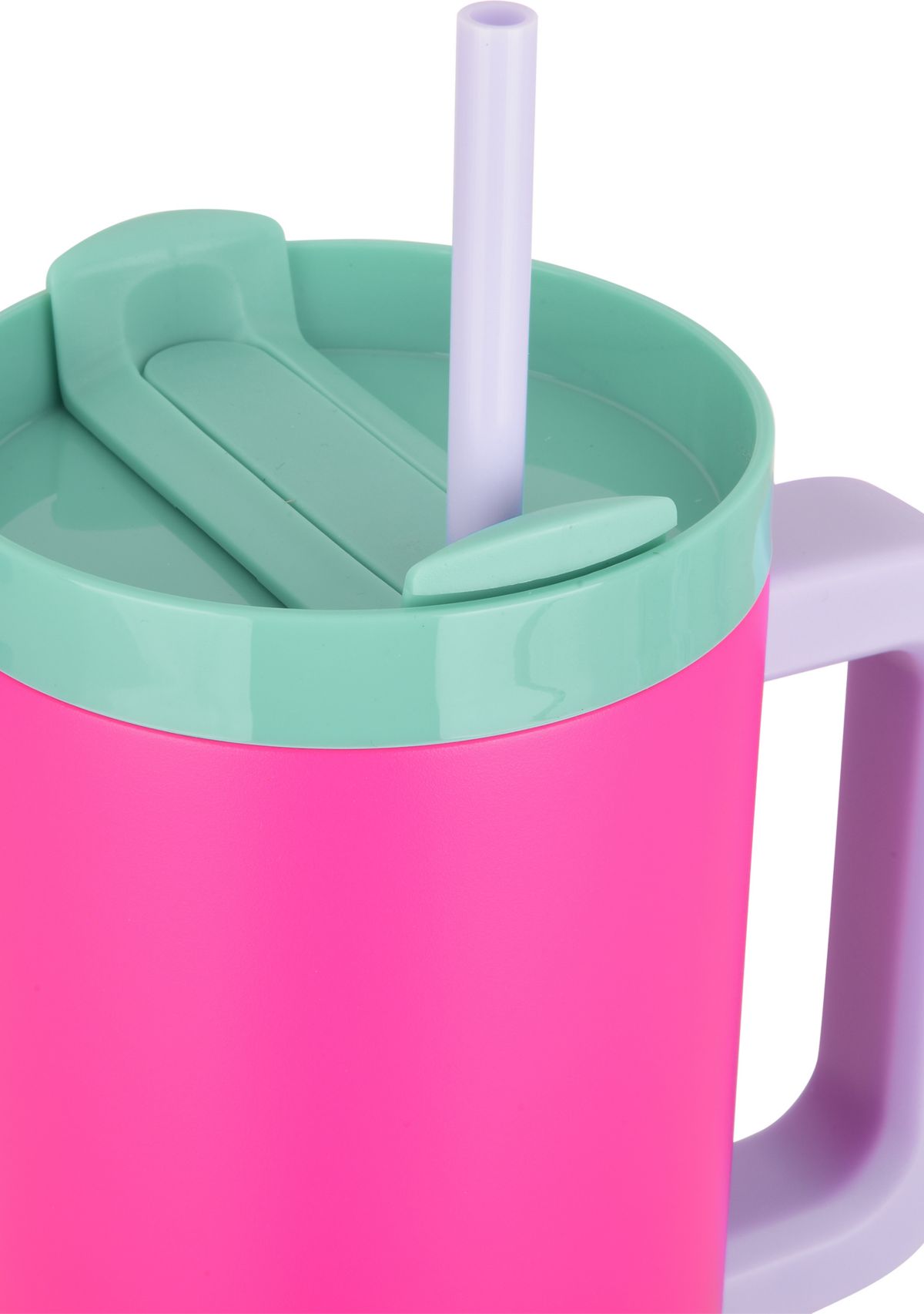 40 oz Handle Tumbler - Pink Colorblock