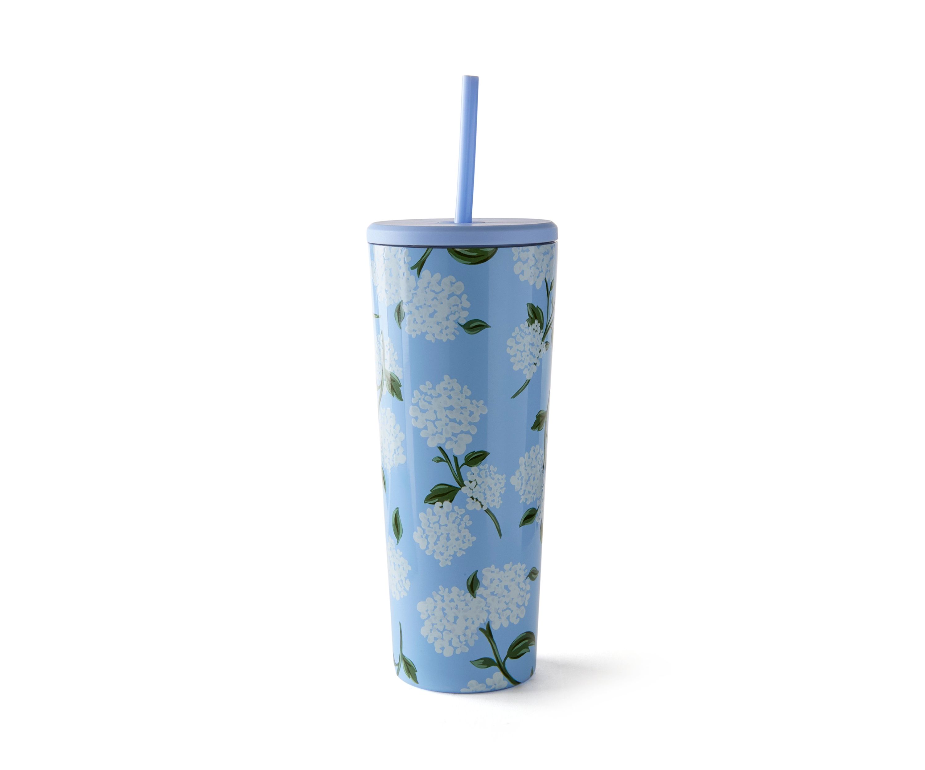 24 Ounce Blue Hydrangea Wanderer Tumbler