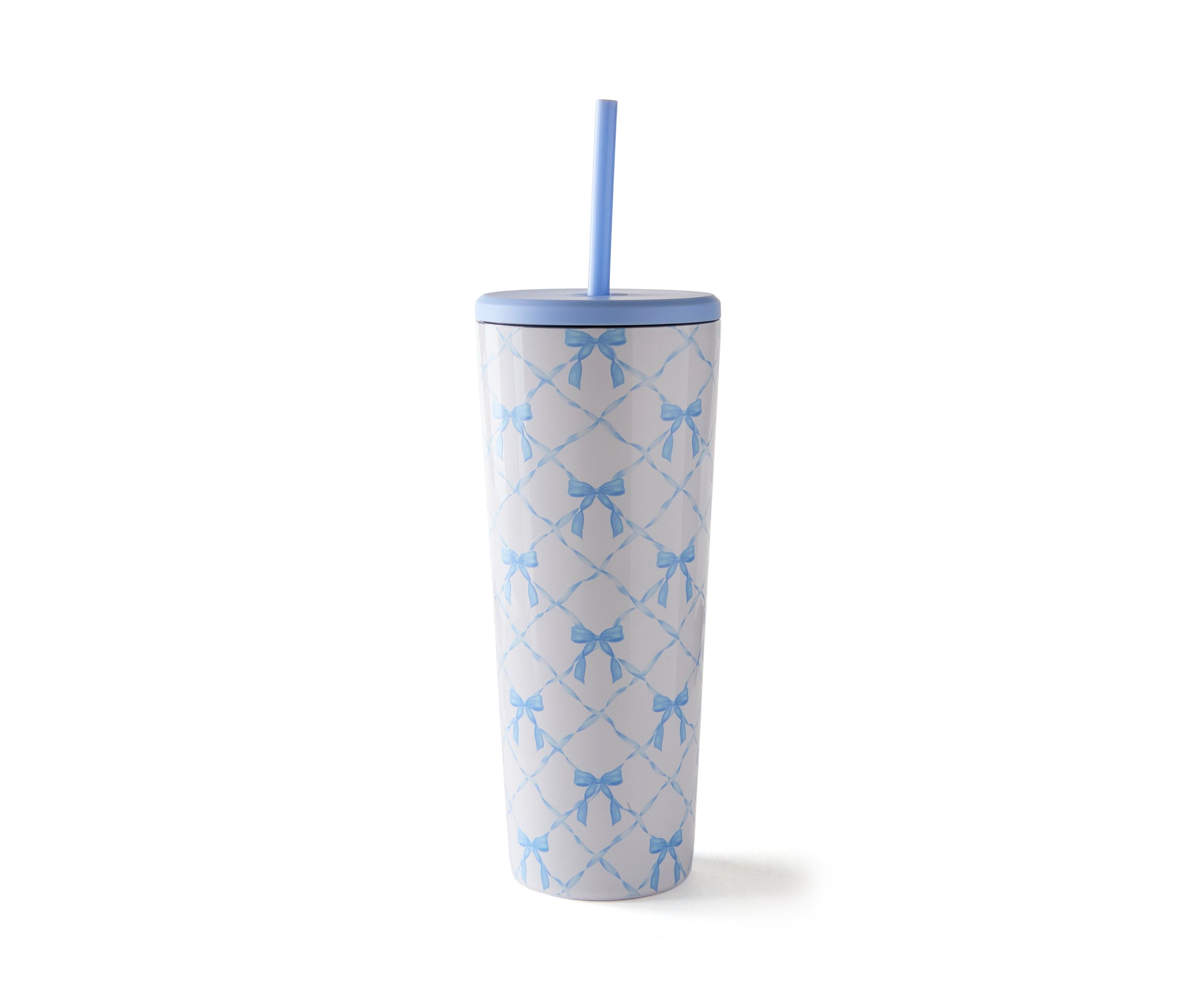 24 Ounce Blue Bows Wanderer Tumbler
