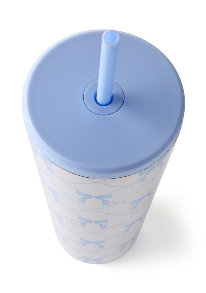 24 Ounce Blue Bows Wanderer Tumbler