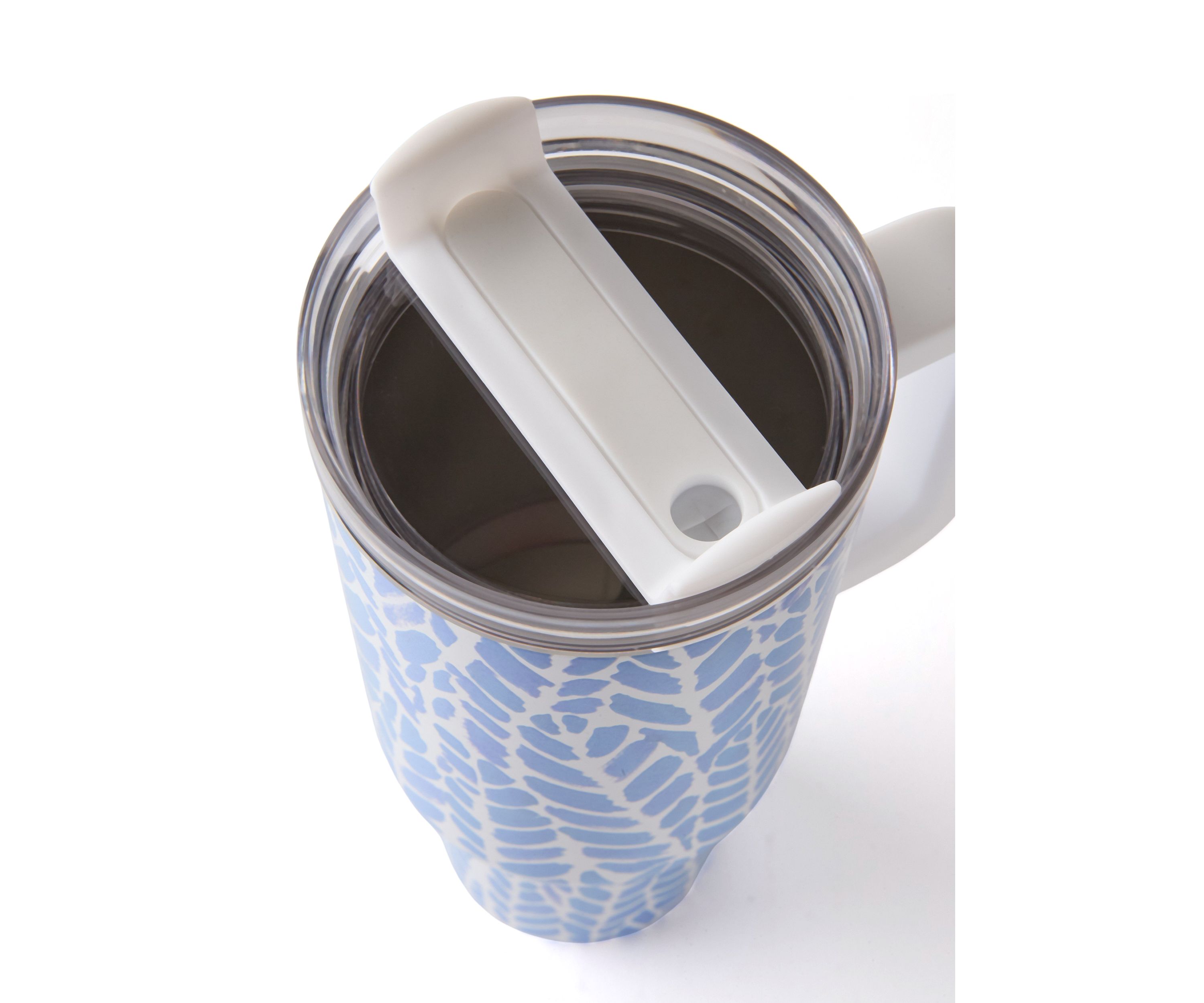 40 Ounce Patterned Blue Tumbler
