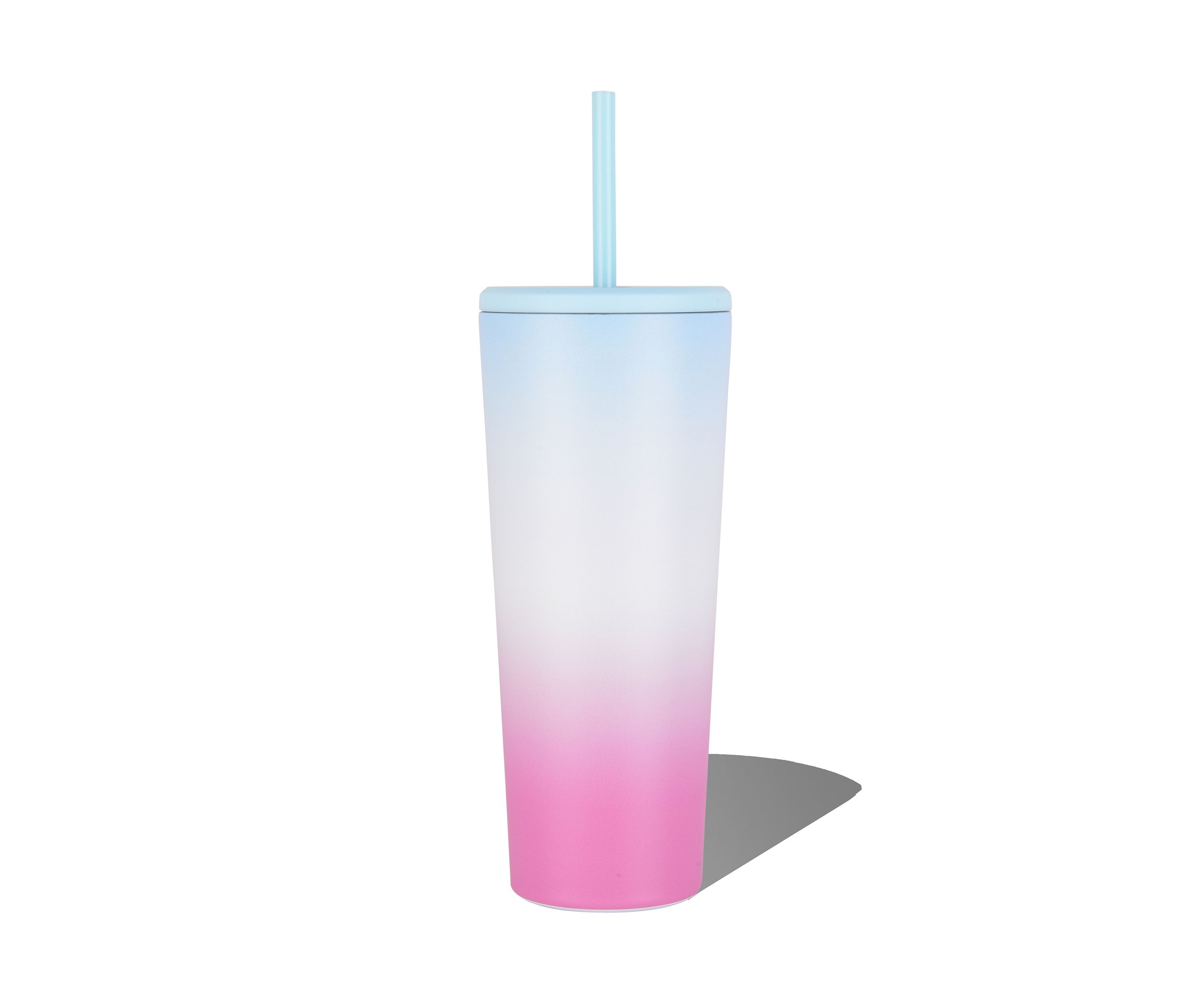 24 Ounce Blue to Pink Tumbler
