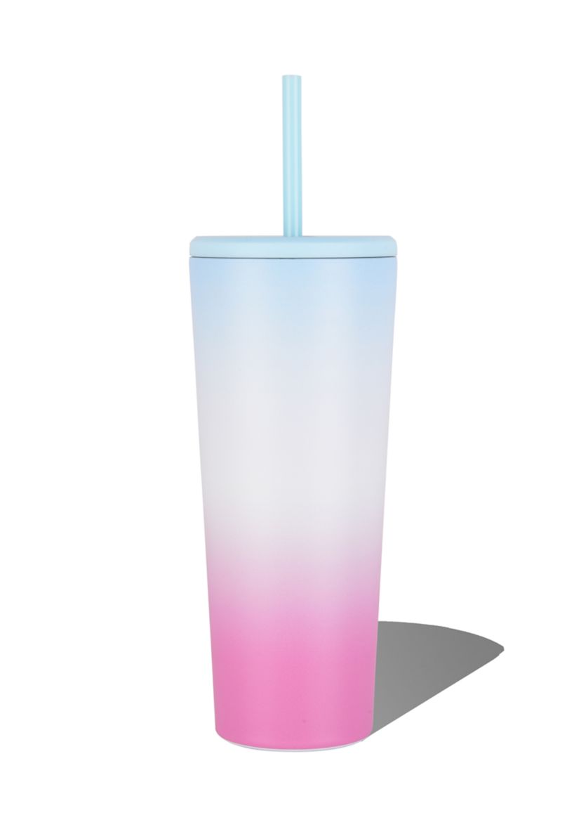 24 Ounce Blue to Pink Tumbler