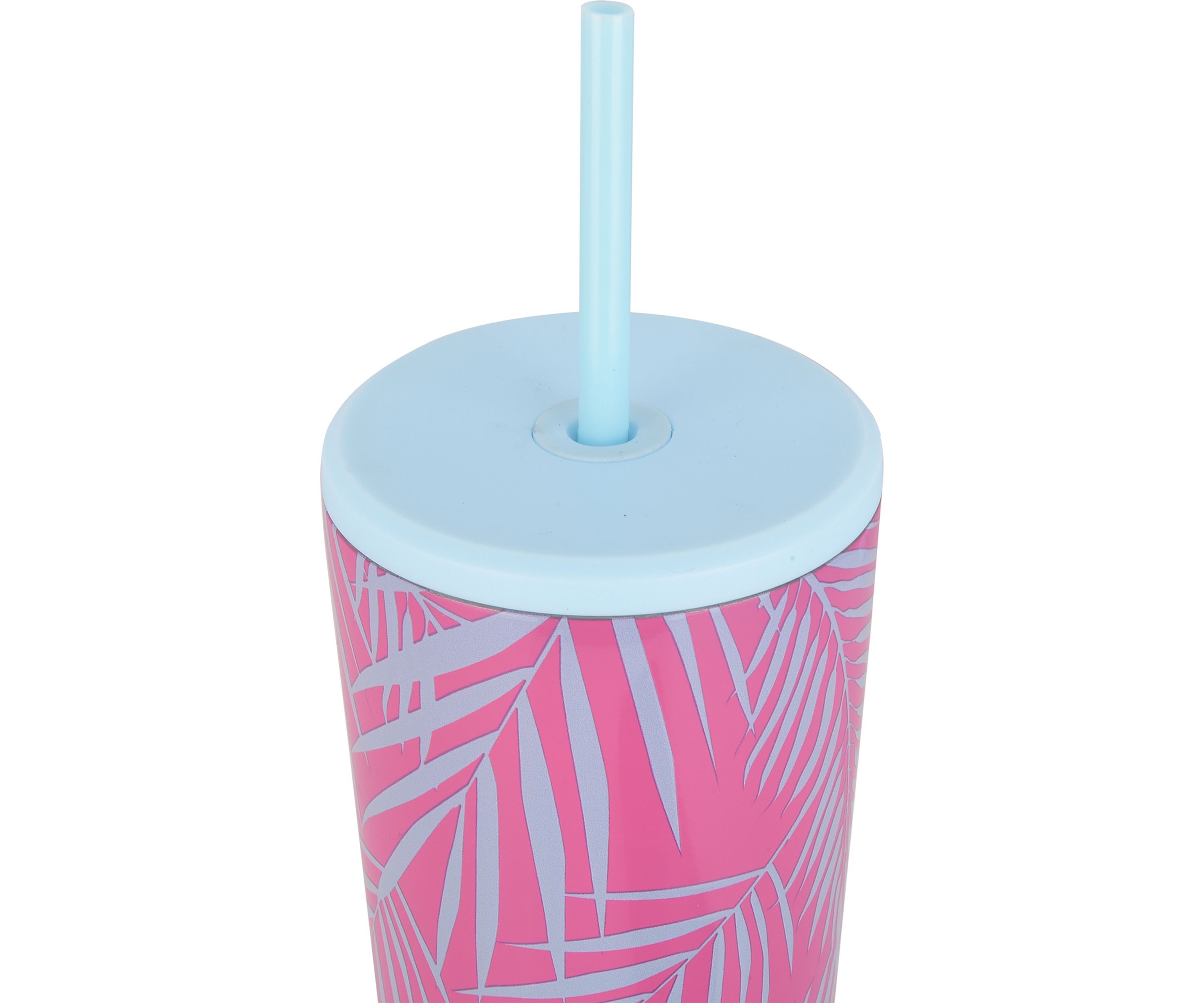 24 Ounce Pink Palm Tumbler