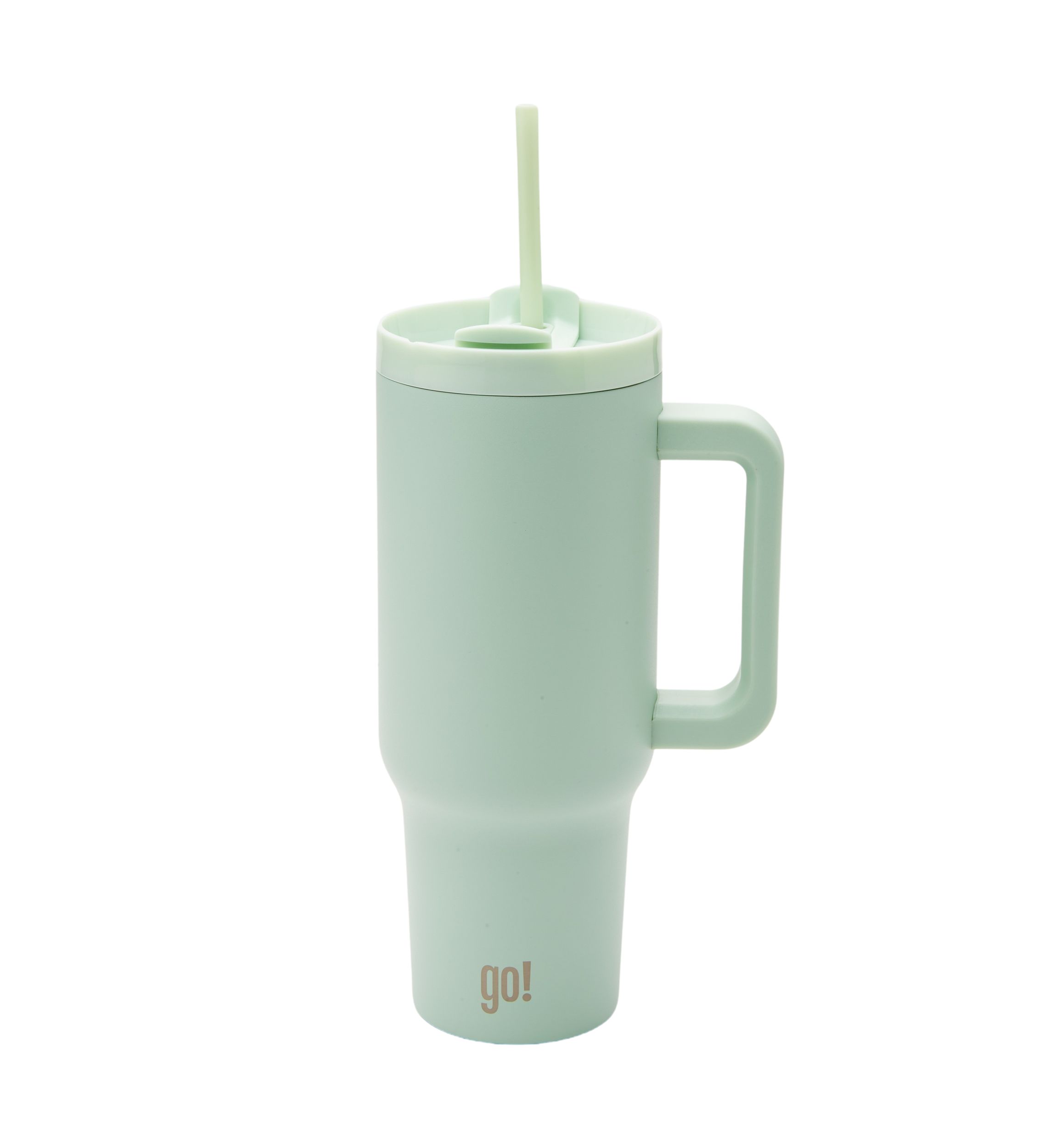 40 oz Solid Color Insulated Tumber with Handle