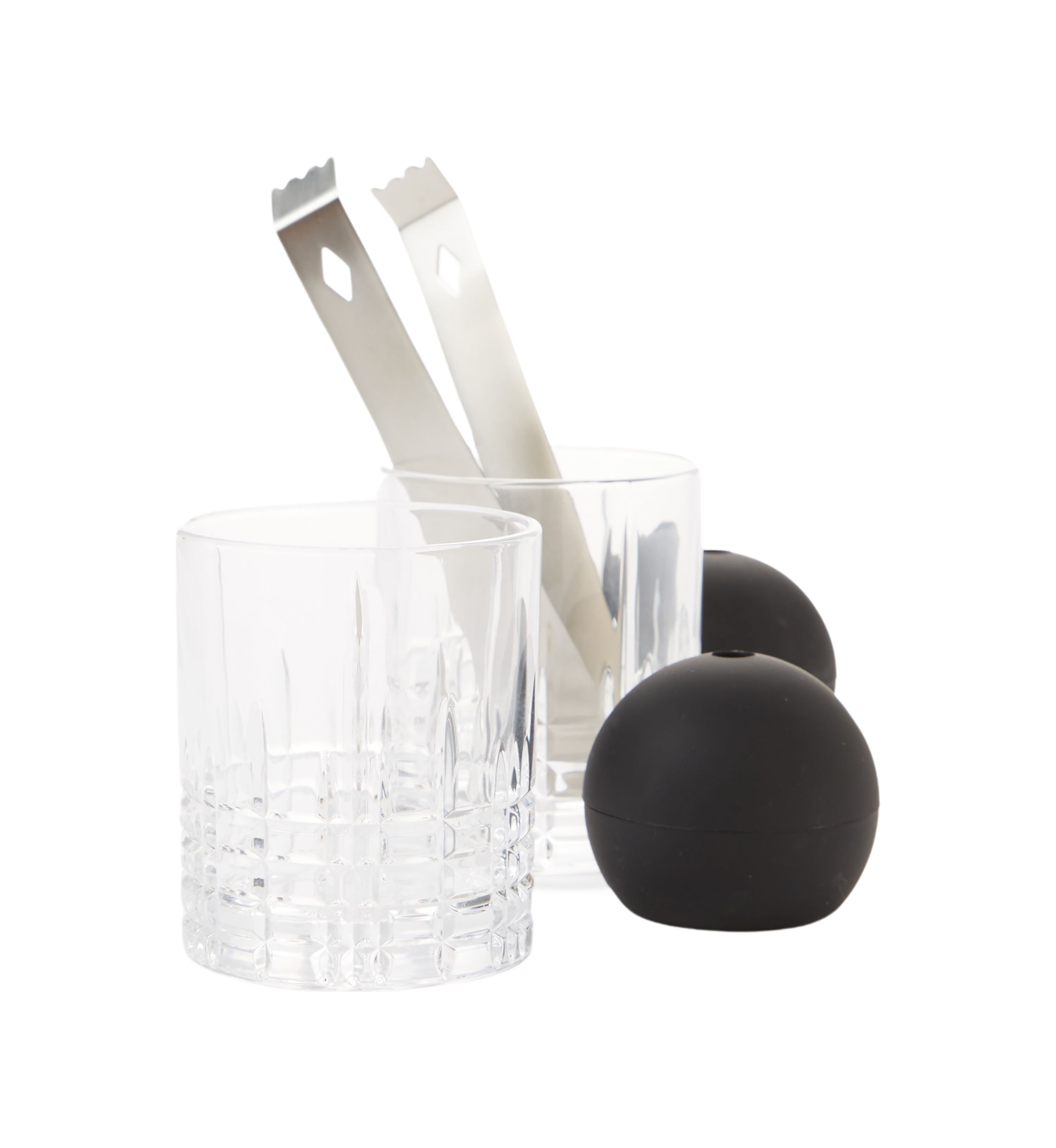 5 Piece Whiskey Set with Ice Molds