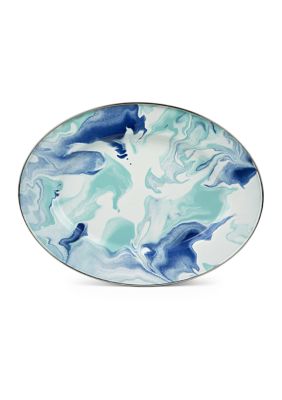 Lagoon Enamelware Oval Platter