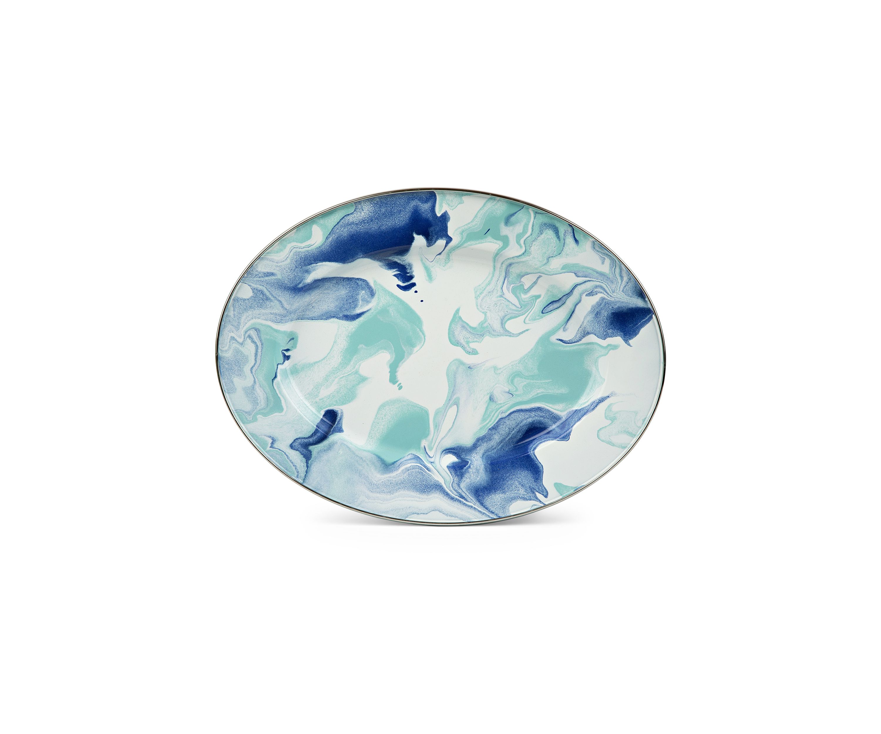 Lagoon Enamelware Oval Platter