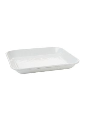 Solid White Square Tray