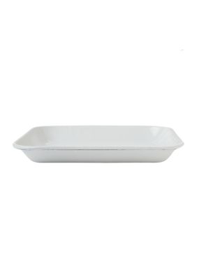 Solid White Square Tray