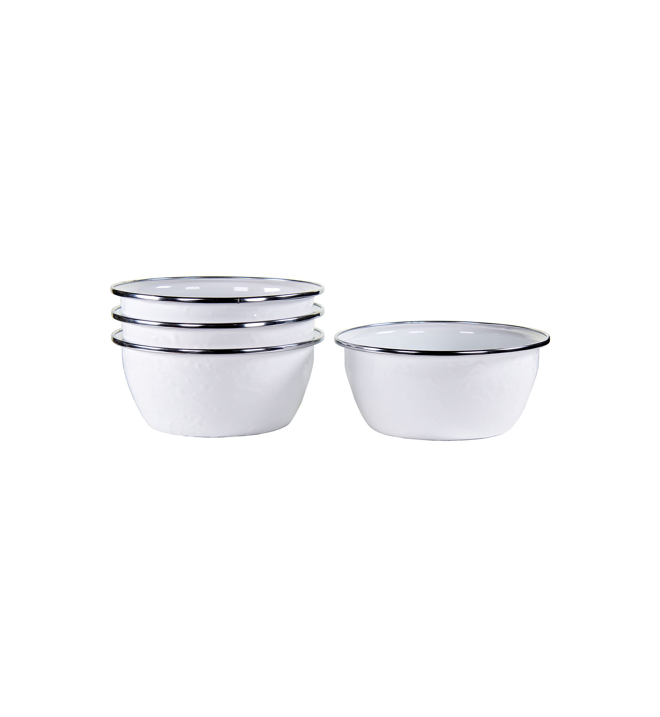 Solid White Salad Bowl