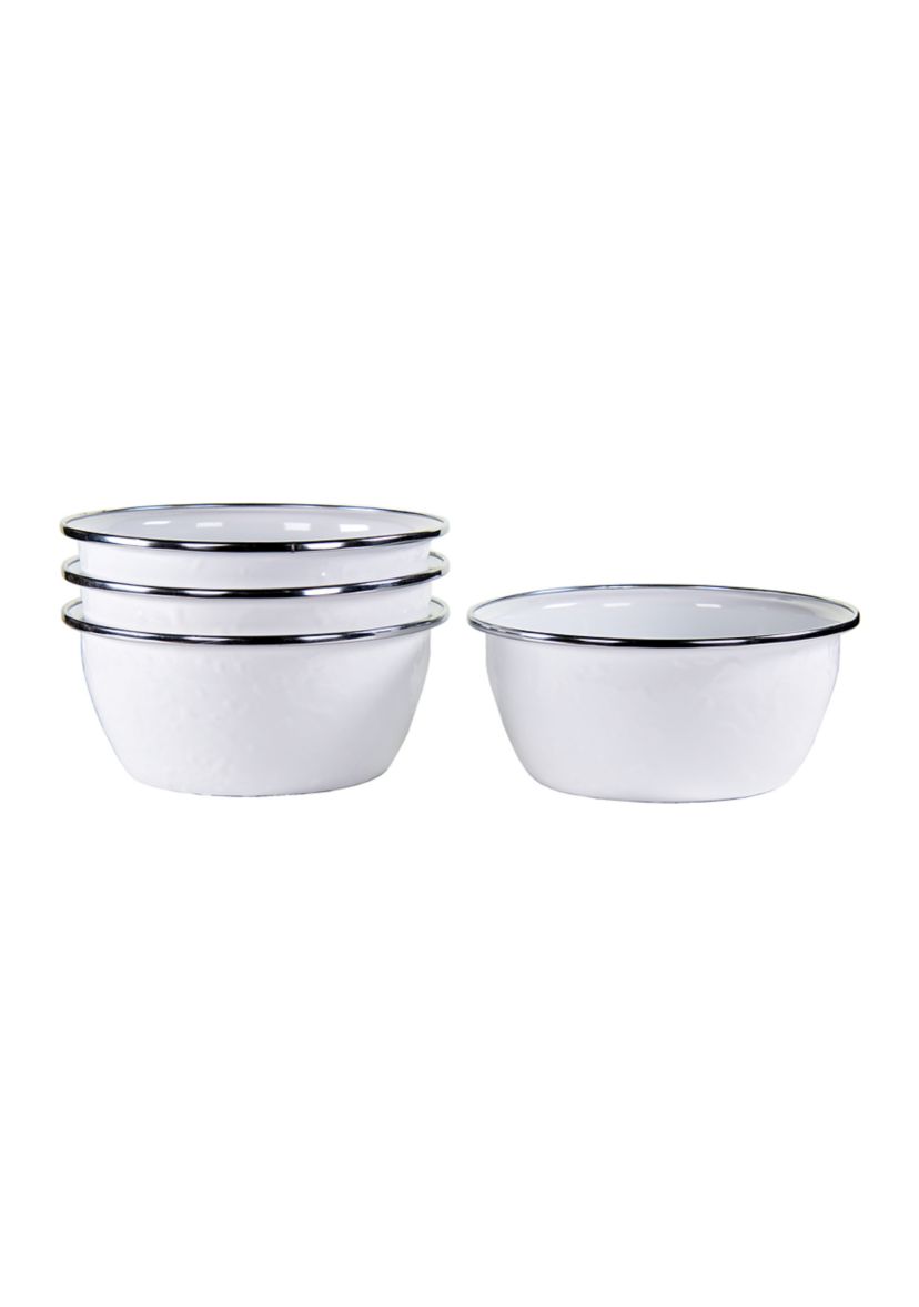 Solid White Salad Bowl