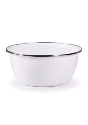 Solid White Salad Bowl