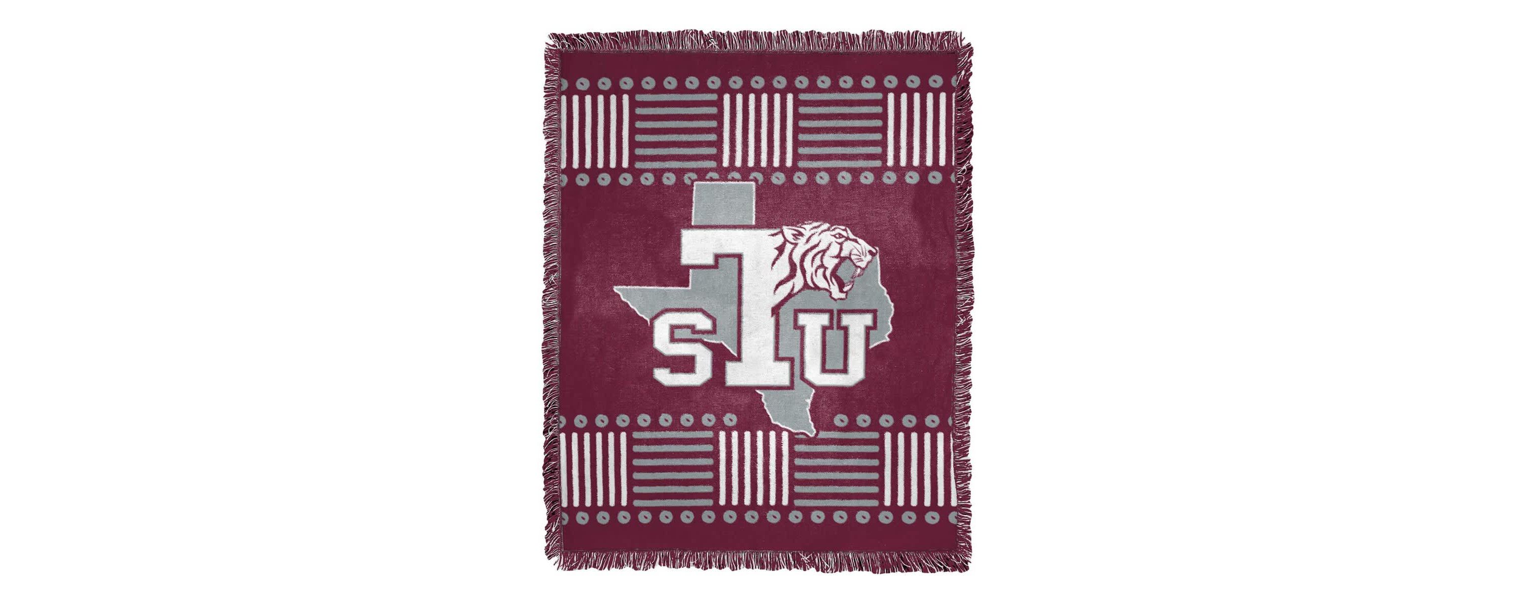 NCAA Texas Southern Tigers Jacquard Throw Blanket