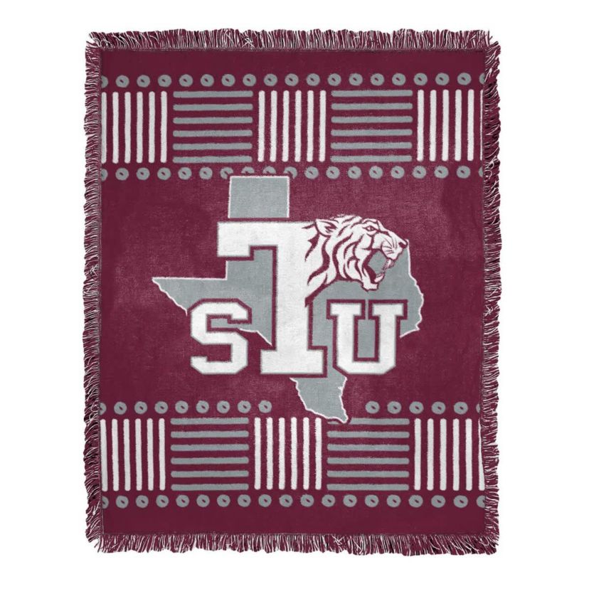 NCAA Texas Southern Tigers Jacquard Throw Blanket