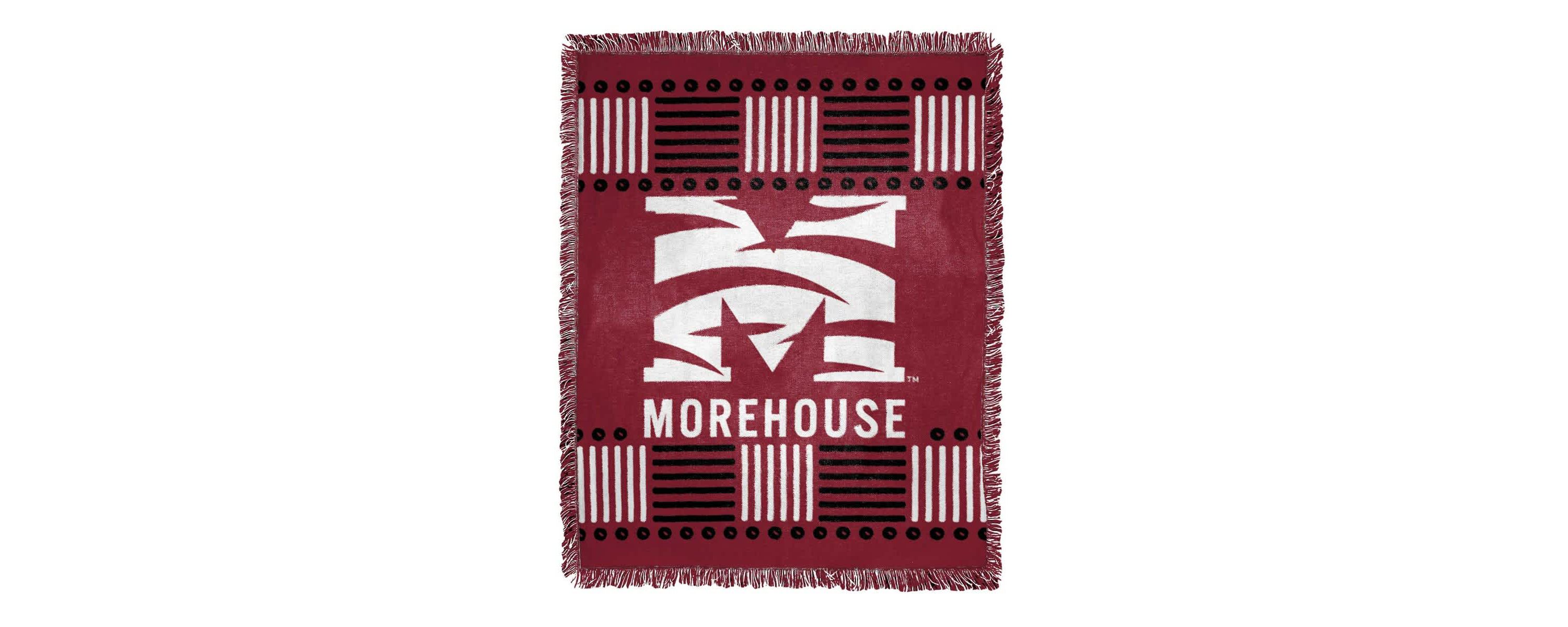 Morehouse Maroon Tigers NCAA Morehouse Tigers Jacquard Throw Blanket