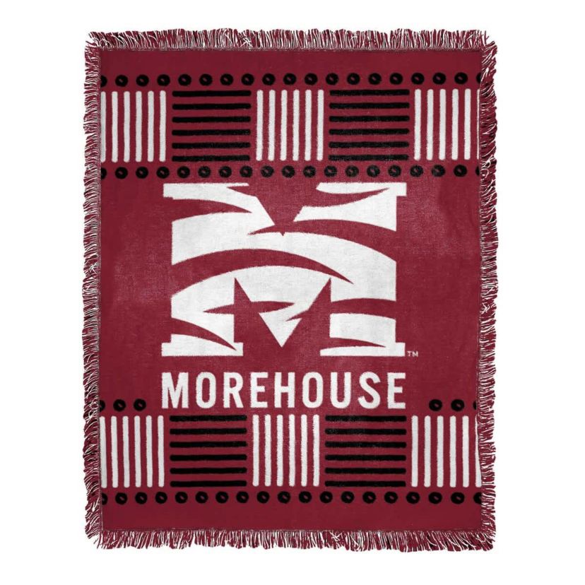 Morehouse Maroon Tigers NCAA Morehouse Tigers Jacquard Throw Blanket