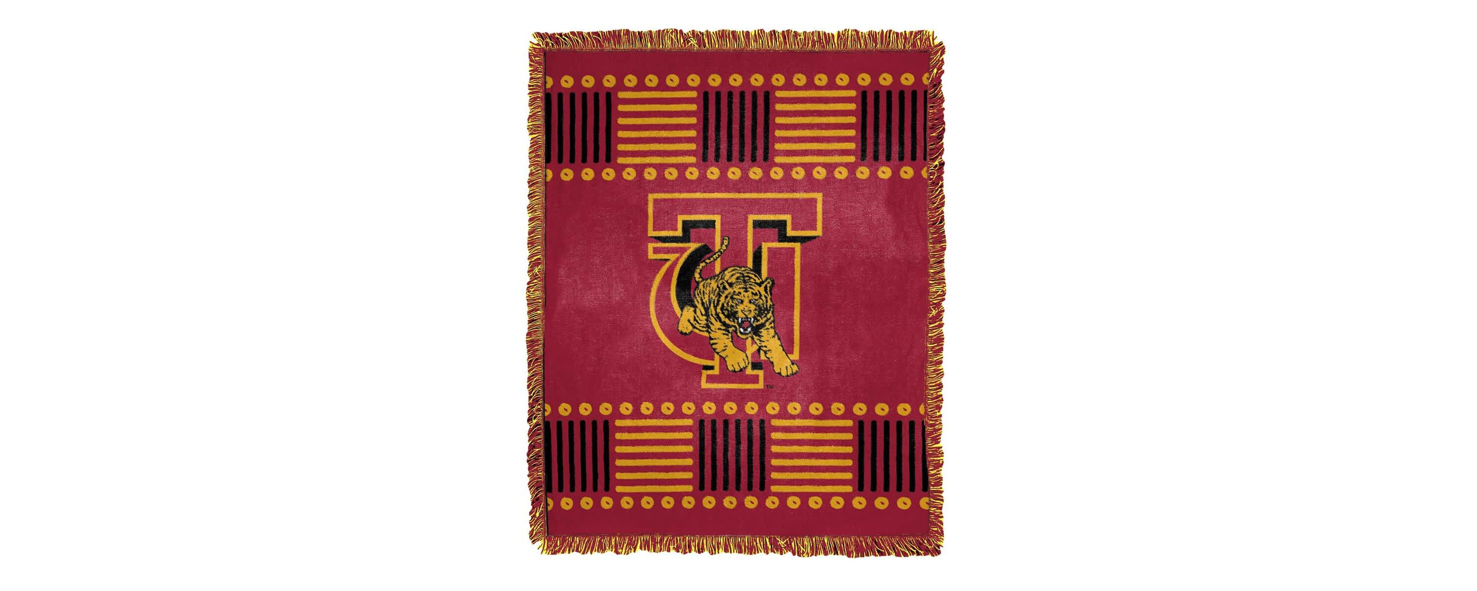 NCAA Tuskegee Golden Tigers Jacquard Throw Blanket