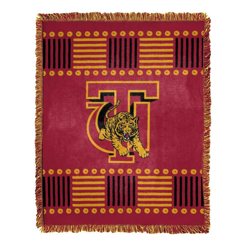 NCAA Tuskegee Golden Tigers Jacquard Throw Blanket