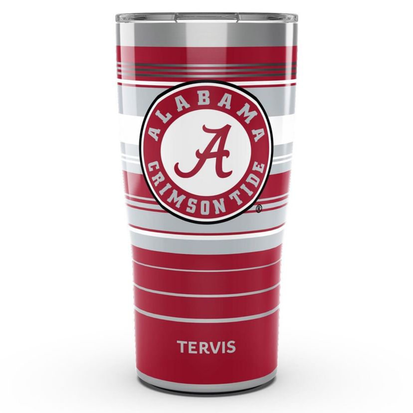 Alabama Crimson Tide NCAA Alabama Tide 20oz. Hype Stripe Stainless Tumbler