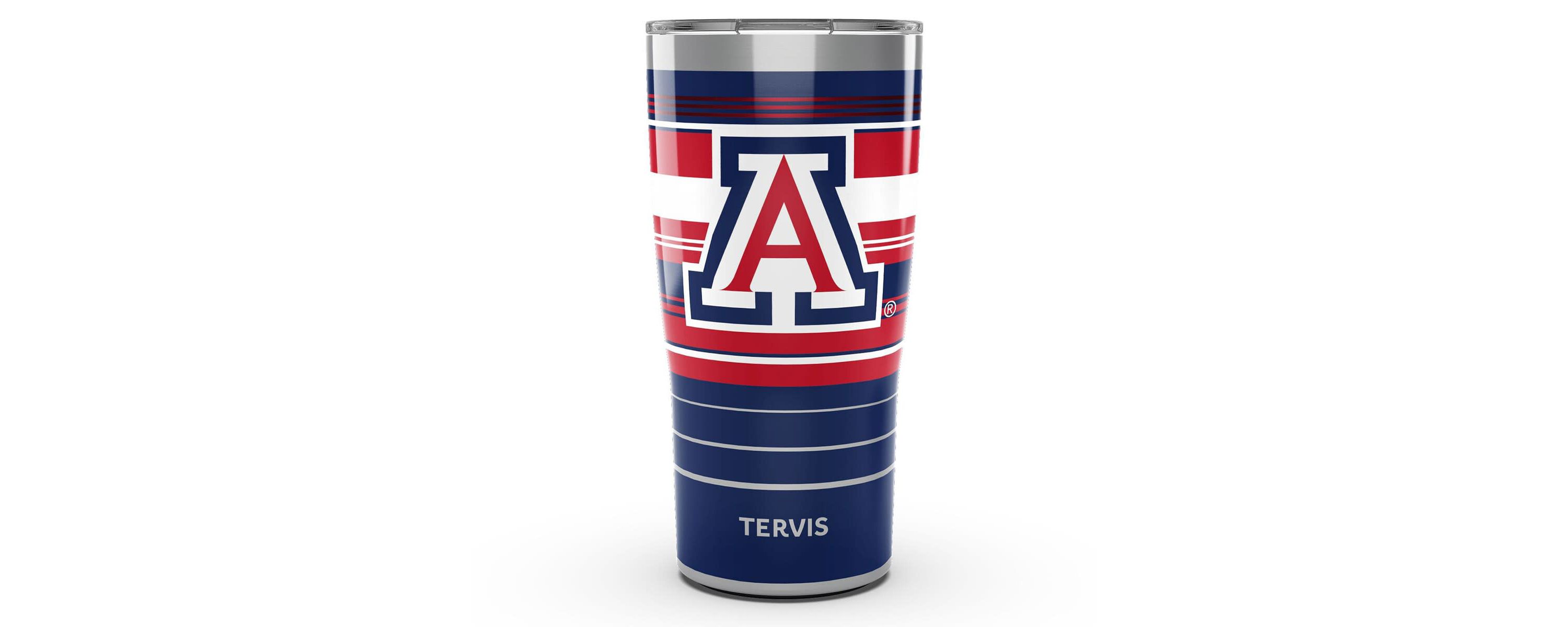 NCAA Arizona Wildcats 20oz. Hype Stripe Stainless Tumbler