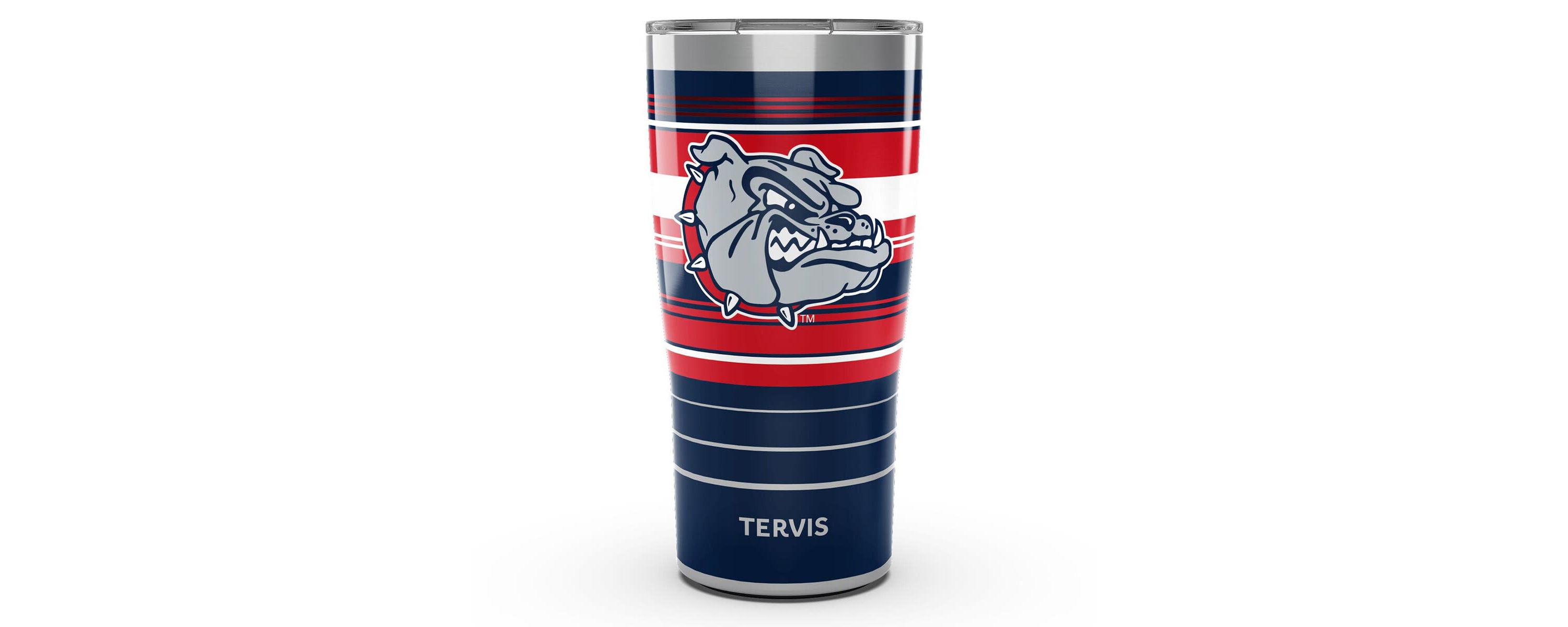 Gonzaga University Bulldogs NCAA Gonzaga Bulldogs 20oz. Hype Stripe Stainless Tumbler
