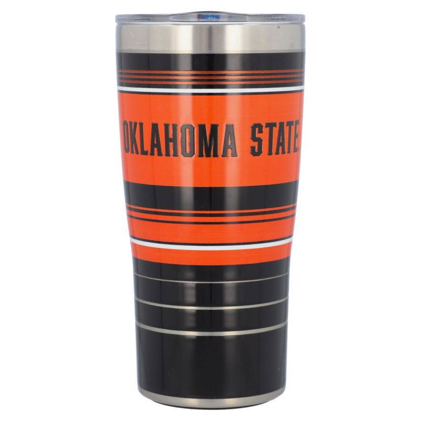 NCAA Oklahoma State Cowboys 20oz. Hype Stripe Stainless Tumbler
