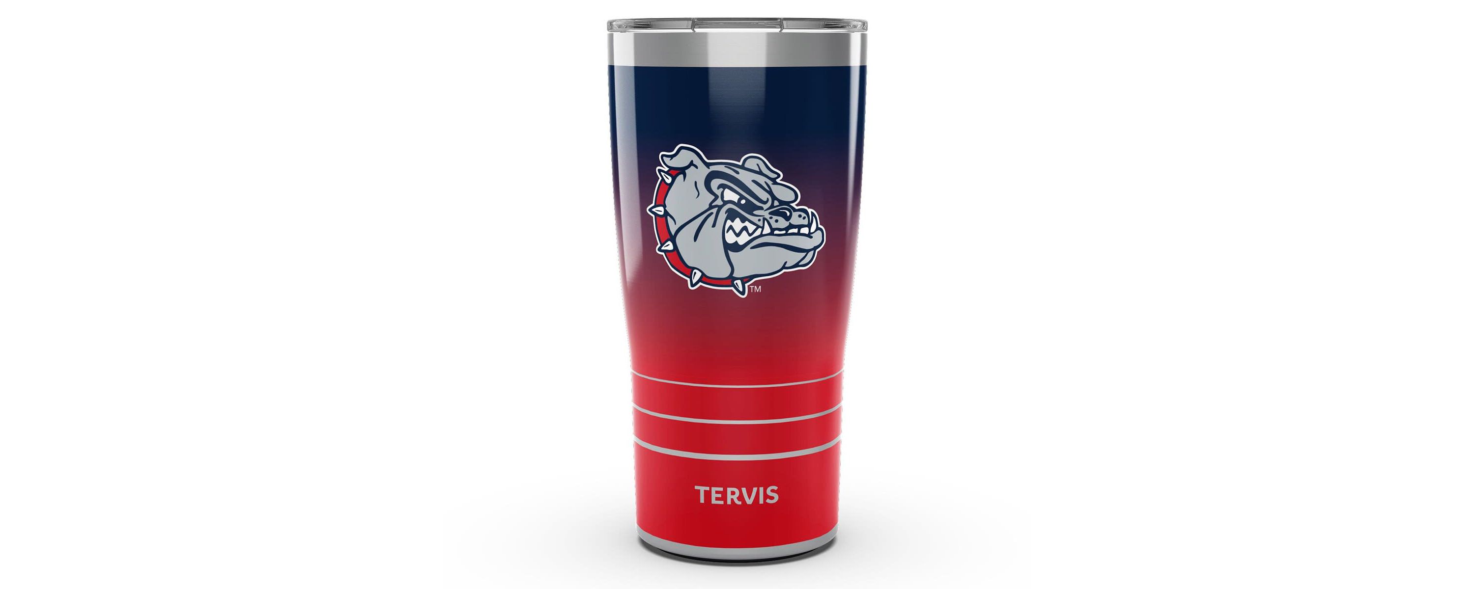Gonzaga University Bulldogs NCAA Gonzaga Bulldogs 20oz. Ombre Stainless Tumbler