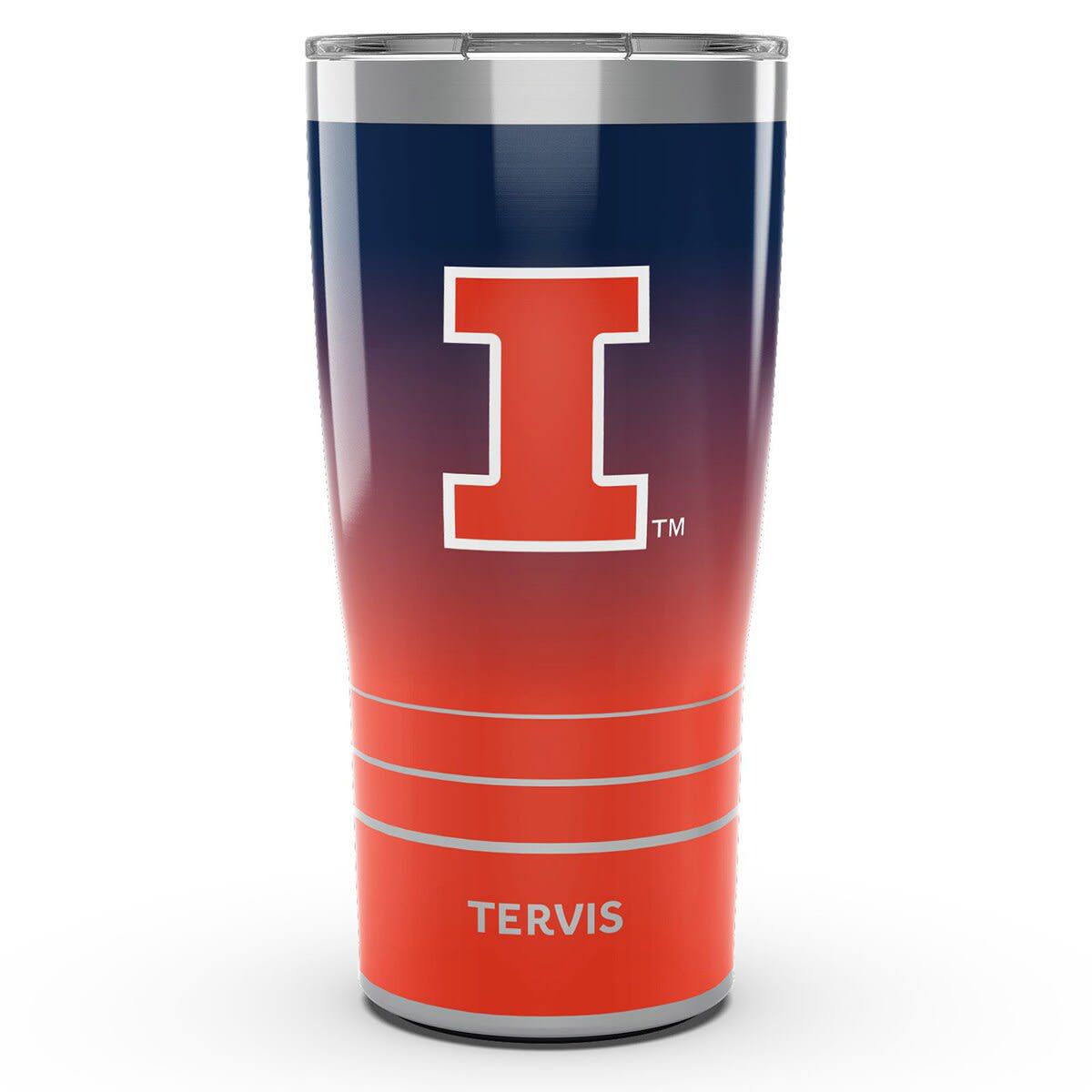 NCAA Illinois Fighting Illini 20oz. Ombre Stainless Tumbler