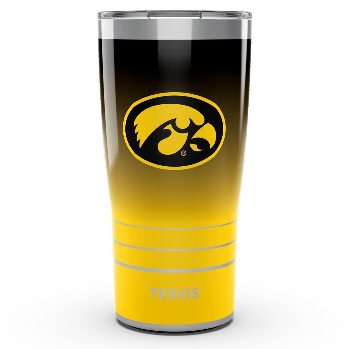 NCAA Iowa Hawkeyes 20oz. Ombre Stainless Tumbler
