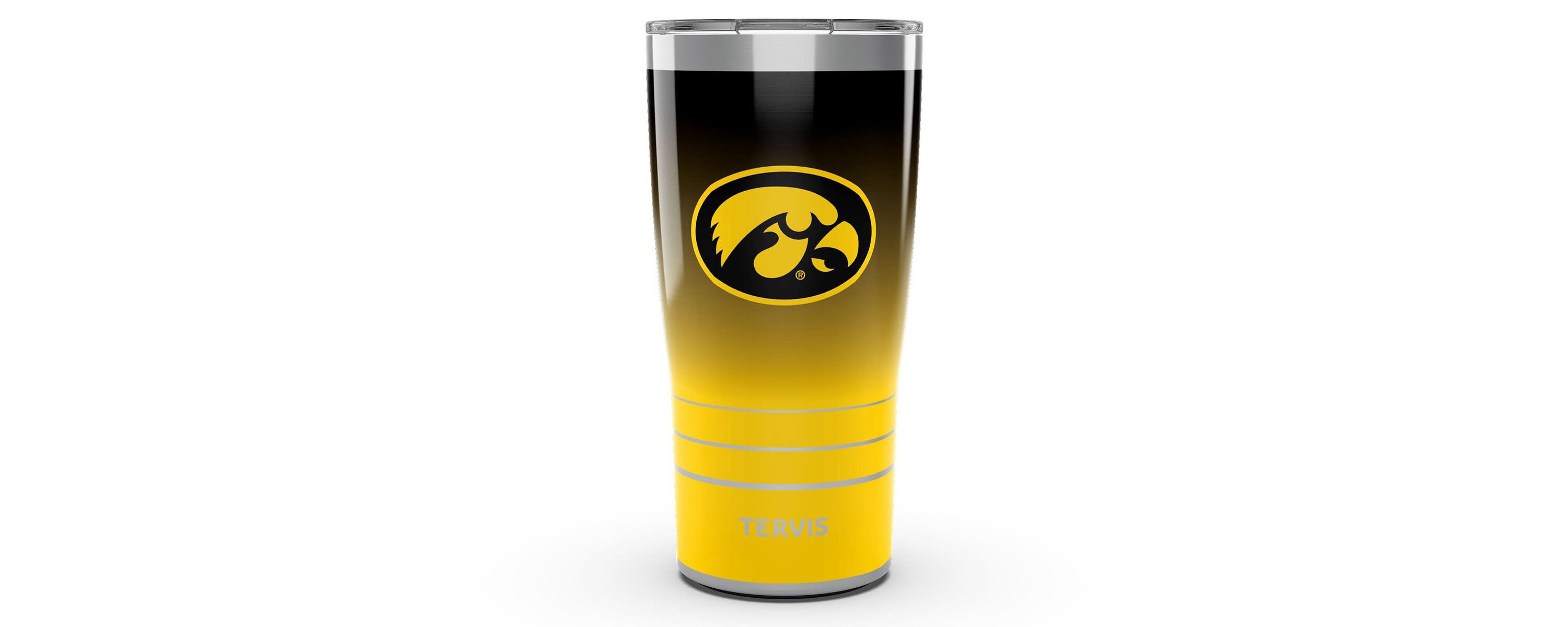 NCAA Iowa Hawkeyes 20oz. Ombre Stainless Tumbler