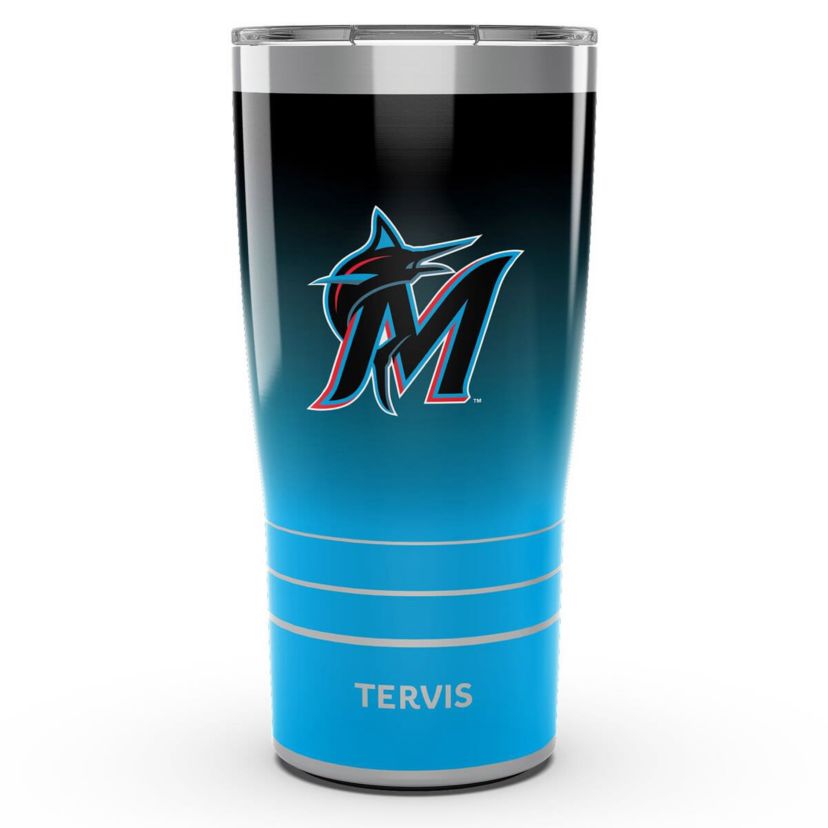 MLB Miami Marlins 20oz. Ombre Stainless Tumbler