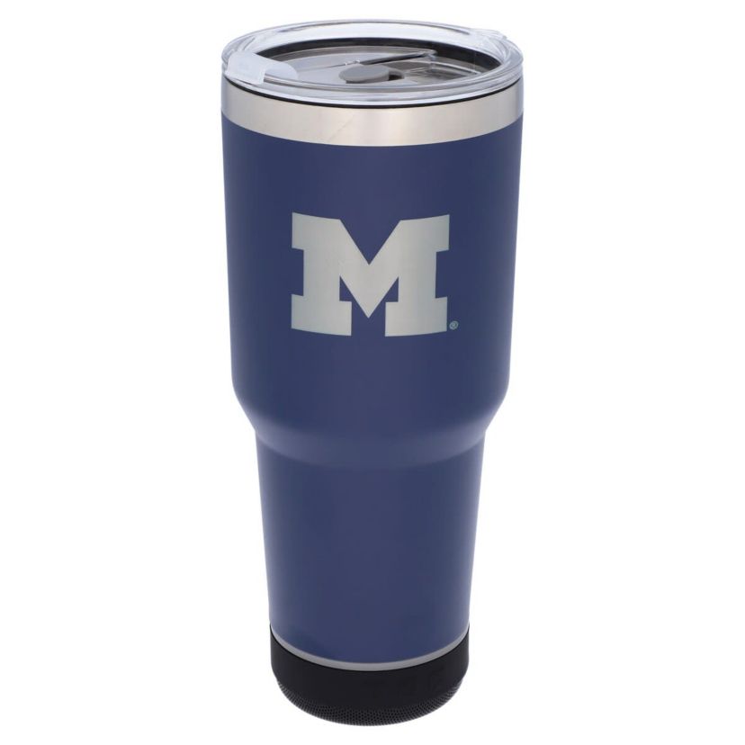 NCAA Michigan Wolverines 30oz. Stainless LED Bluetooth Tumbler
