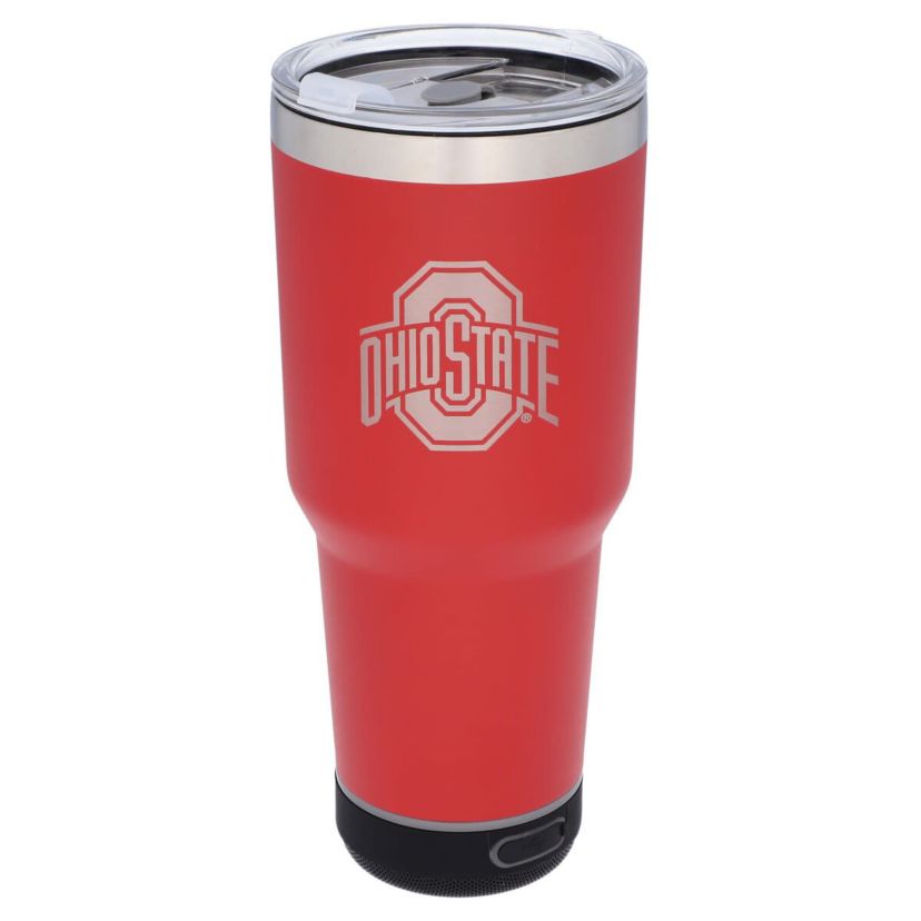 NCAA Ohio State Buckeyes 30oz. Stainless LED Bluetooth Tumbler