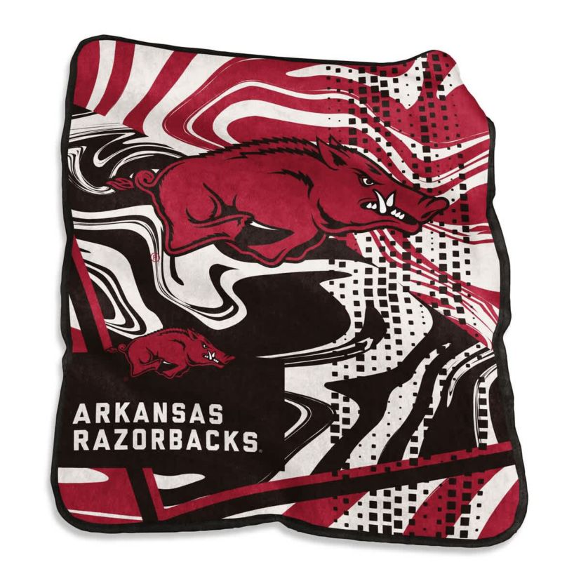 NCAA Arkansas Razorbacks 50" x 60" Swirl Raschel Throw Blanket