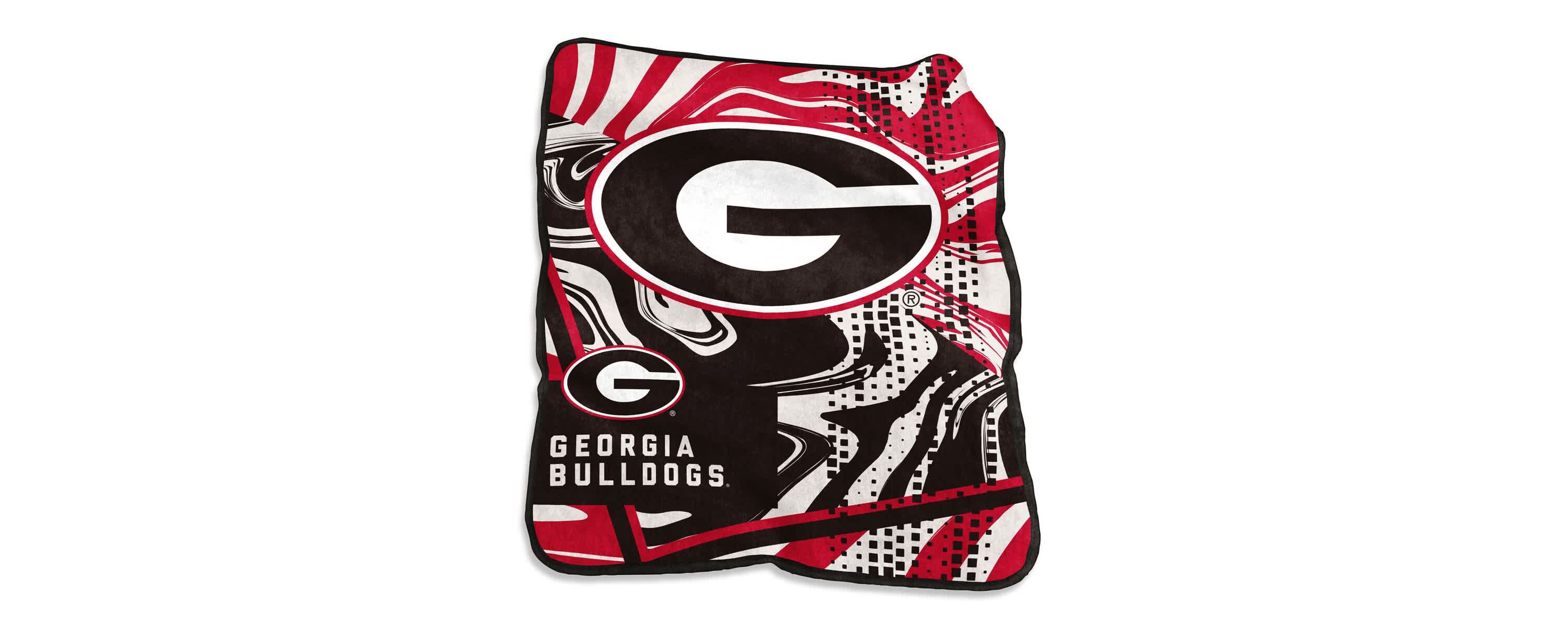 NCAA Georgia Bulldogs 50" x 60" Swirl Raschel Throw Blanket