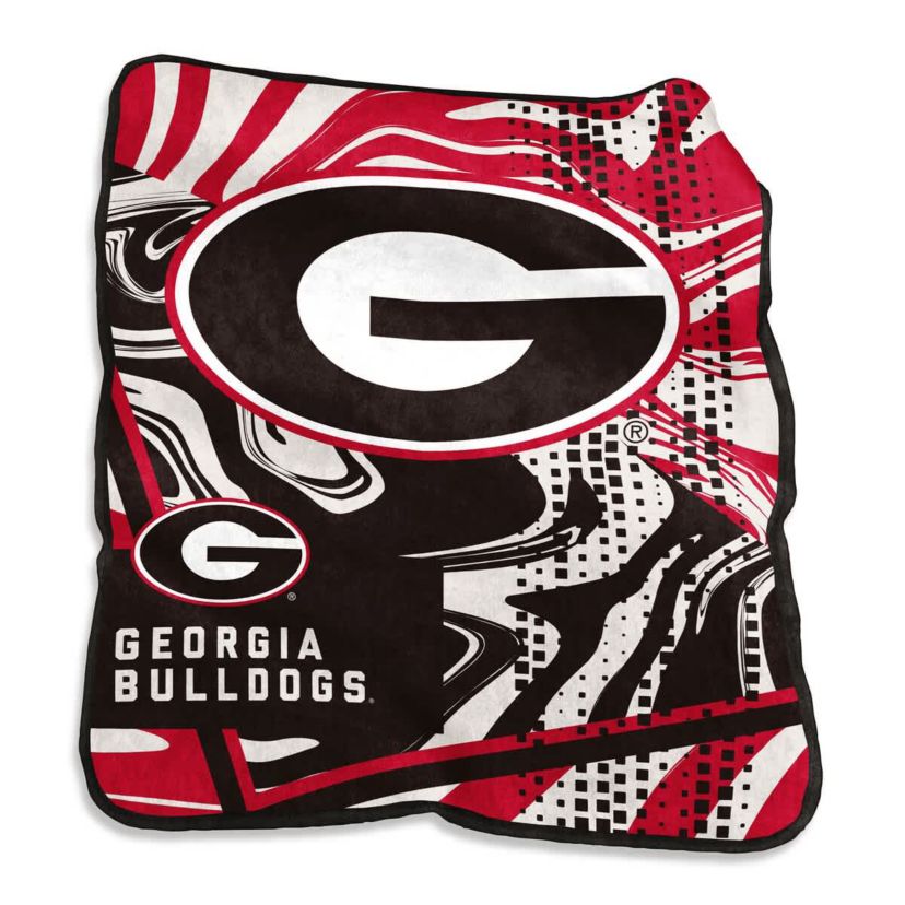 NCAA Georgia Bulldogs 50" x 60" Swirl Raschel Throw Blanket