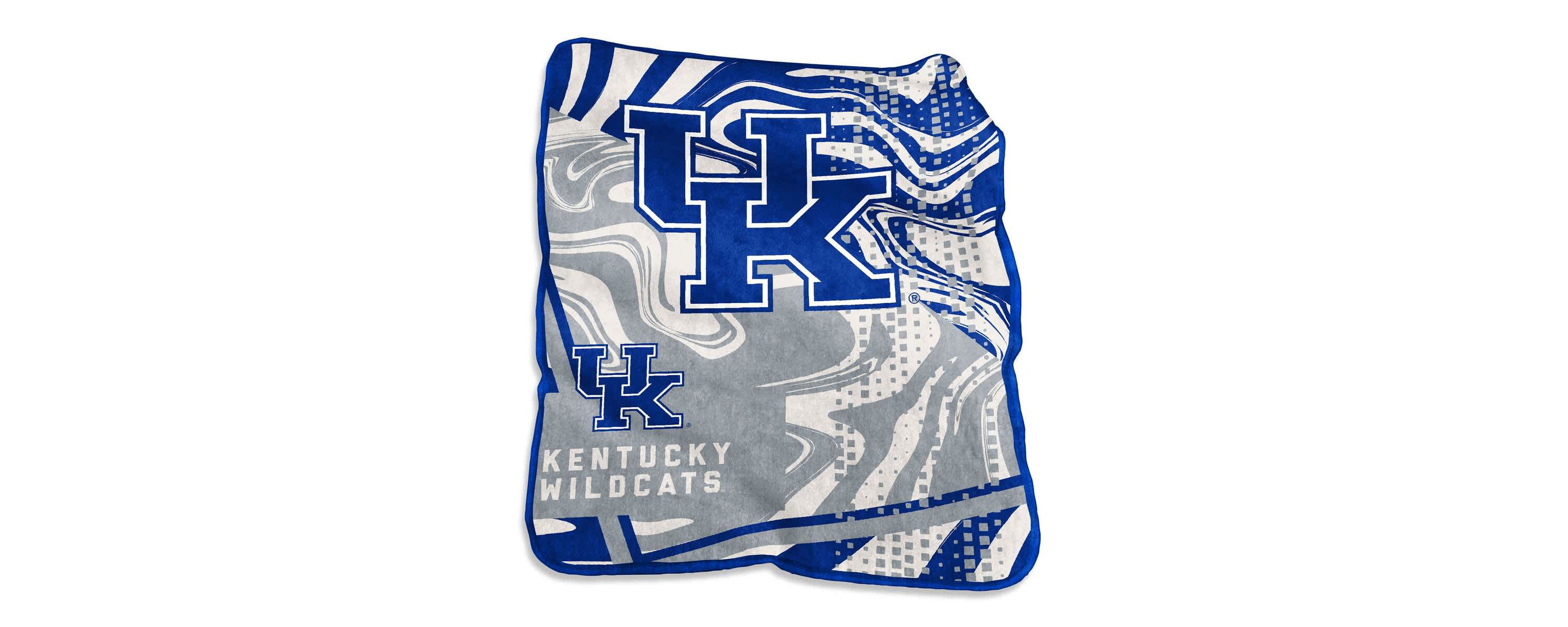 NCAA Kentucky Wildcats 50" x 60" Swirl Raschel Throw Blanket