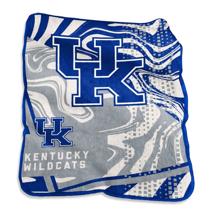 NCAA Kentucky Wildcats 50" x 60" Swirl Raschel Throw Blanket
