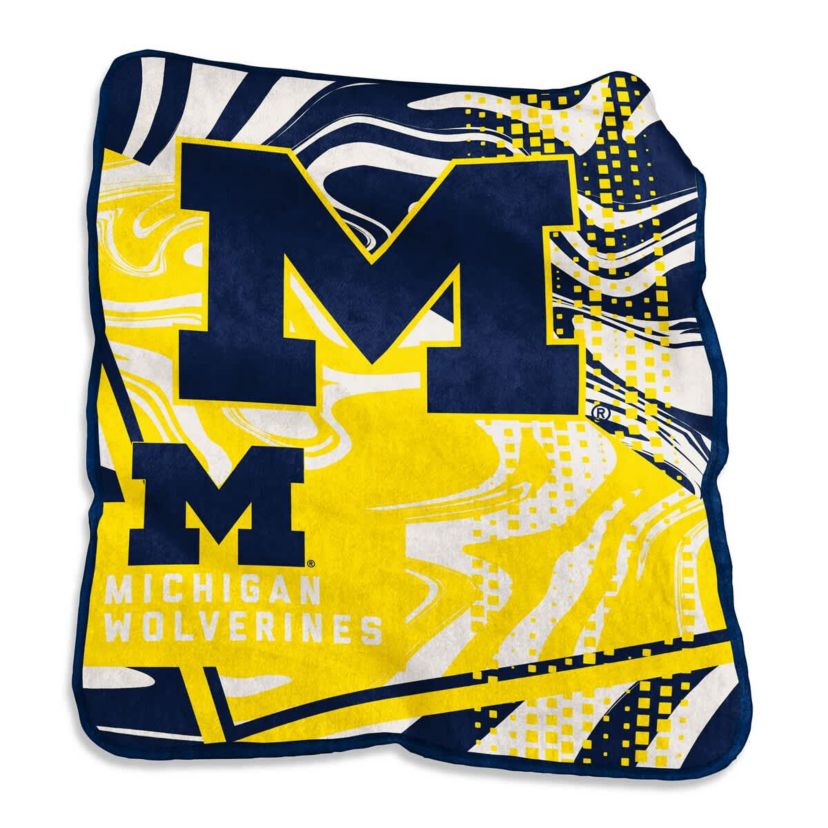 NCAA Michigan Wolverines 50" x 60" Swirl Raschel Throw Blanket