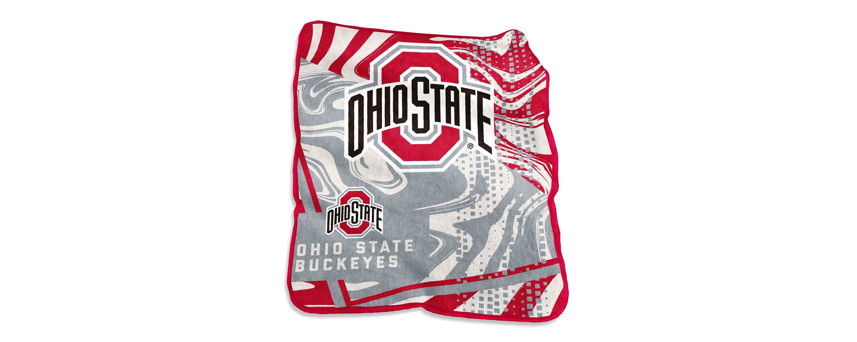 NCAA Ohio State Buckeyes 50" x 60" Swirl Raschel Throw Blanket