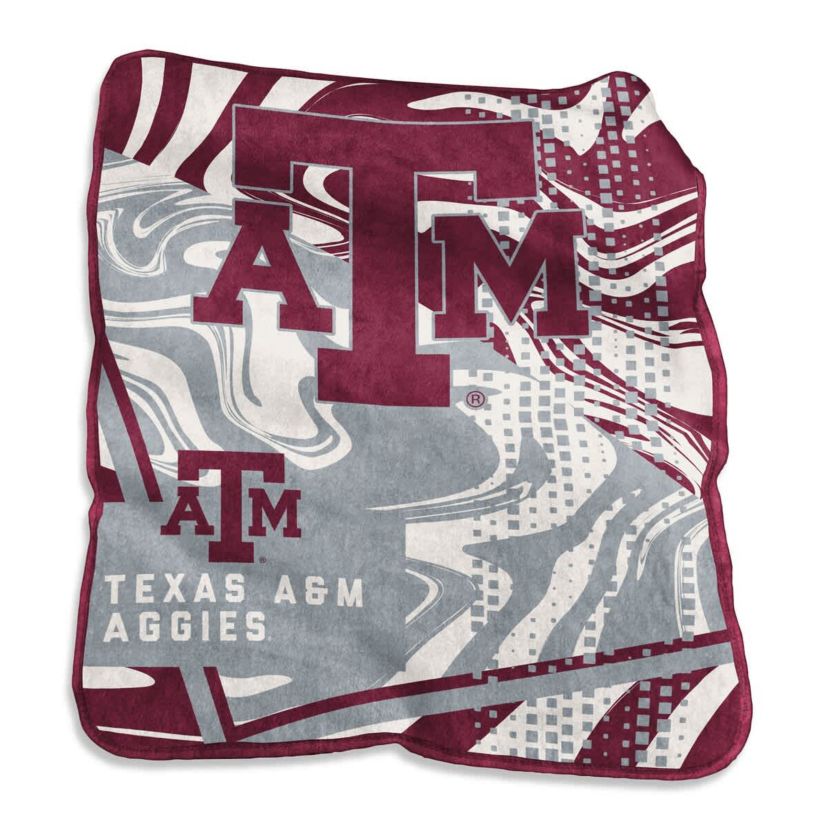 NCAA Texas A&M Aggies 50" x 60" Swirl Raschel Throw Blanket