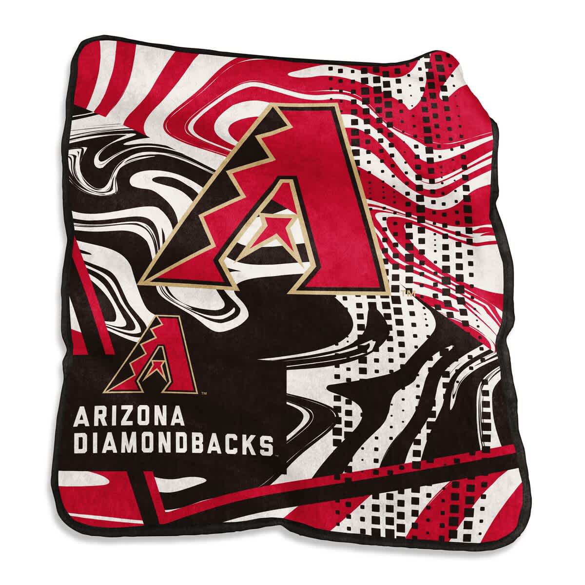 MLB Arizona Diamondbacks 50" x 60" Swirl Raschel Throw Blanket
