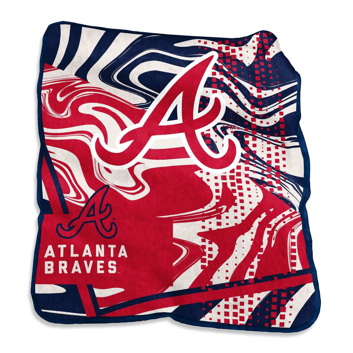 MLB Atlanta Braves 50" x 60" Swirl Raschel Throw Blanket