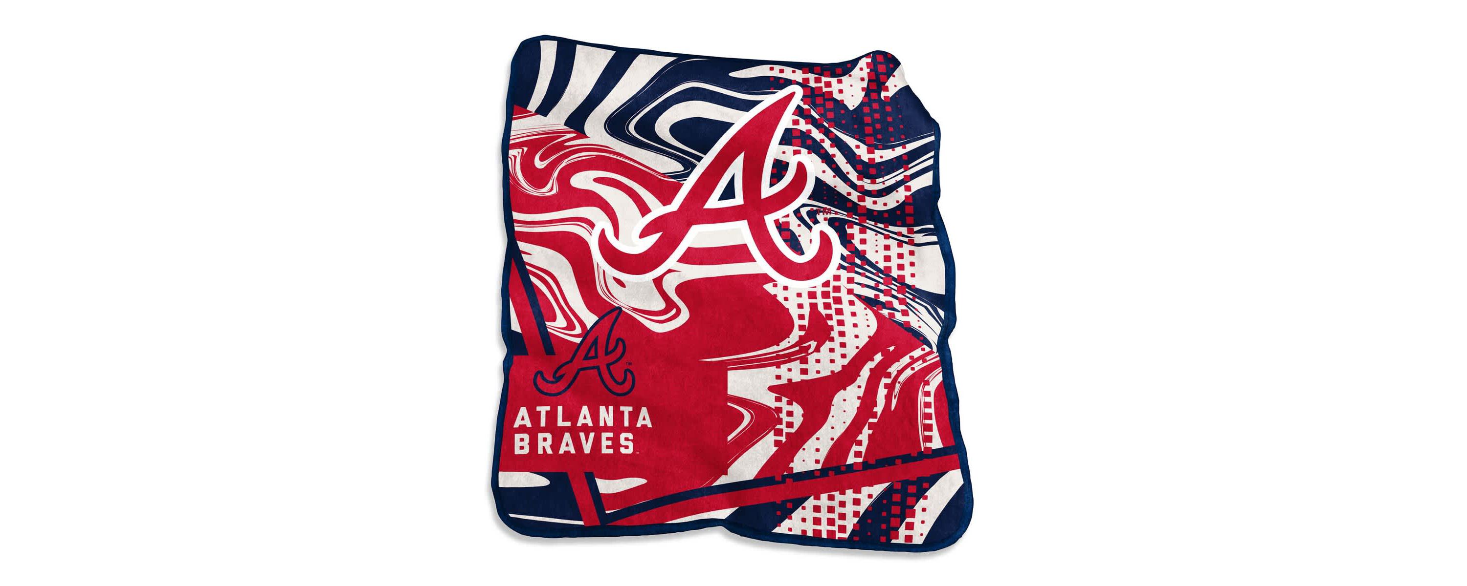 MLB Atlanta Braves 50" x 60" Swirl Raschel Throw Blanket