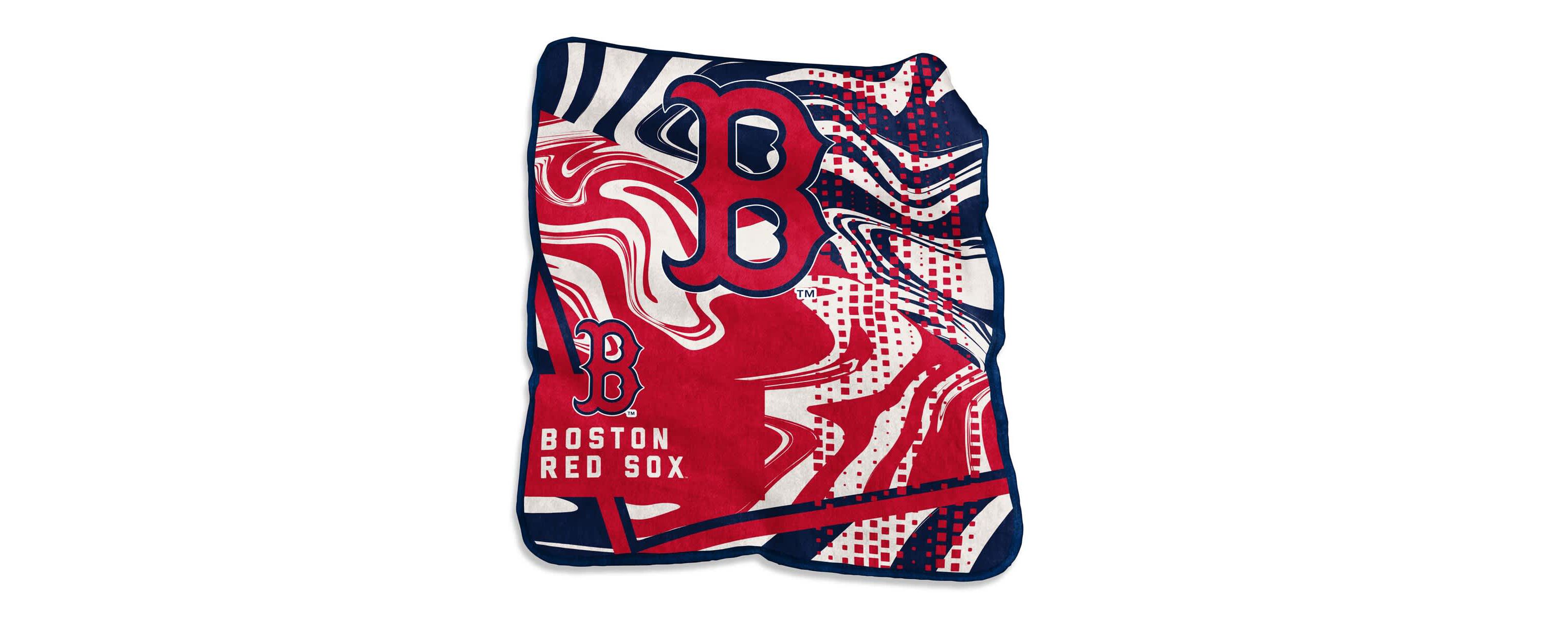 Boston Red Sox MLB Boston Sox 50" x 60" Swirl Raschel Throw Blanket