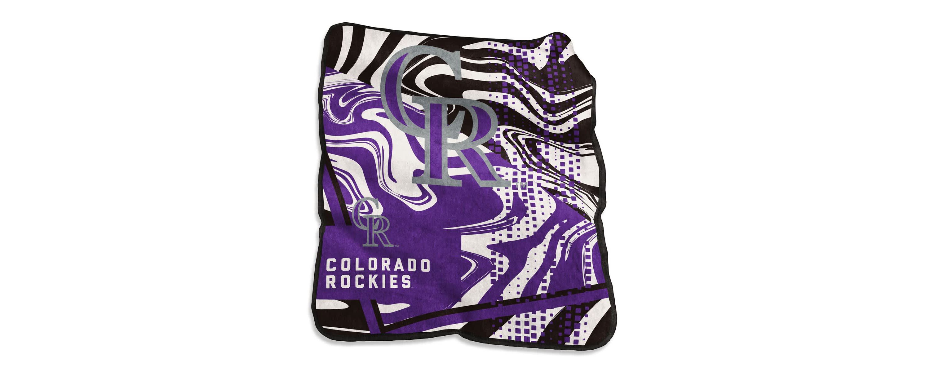 MLB Colorado Rockies 50" x 60" Swirl Raschel Throw Blanket