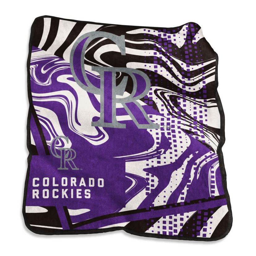 MLB Colorado Rockies 50" x 60" Swirl Raschel Throw Blanket