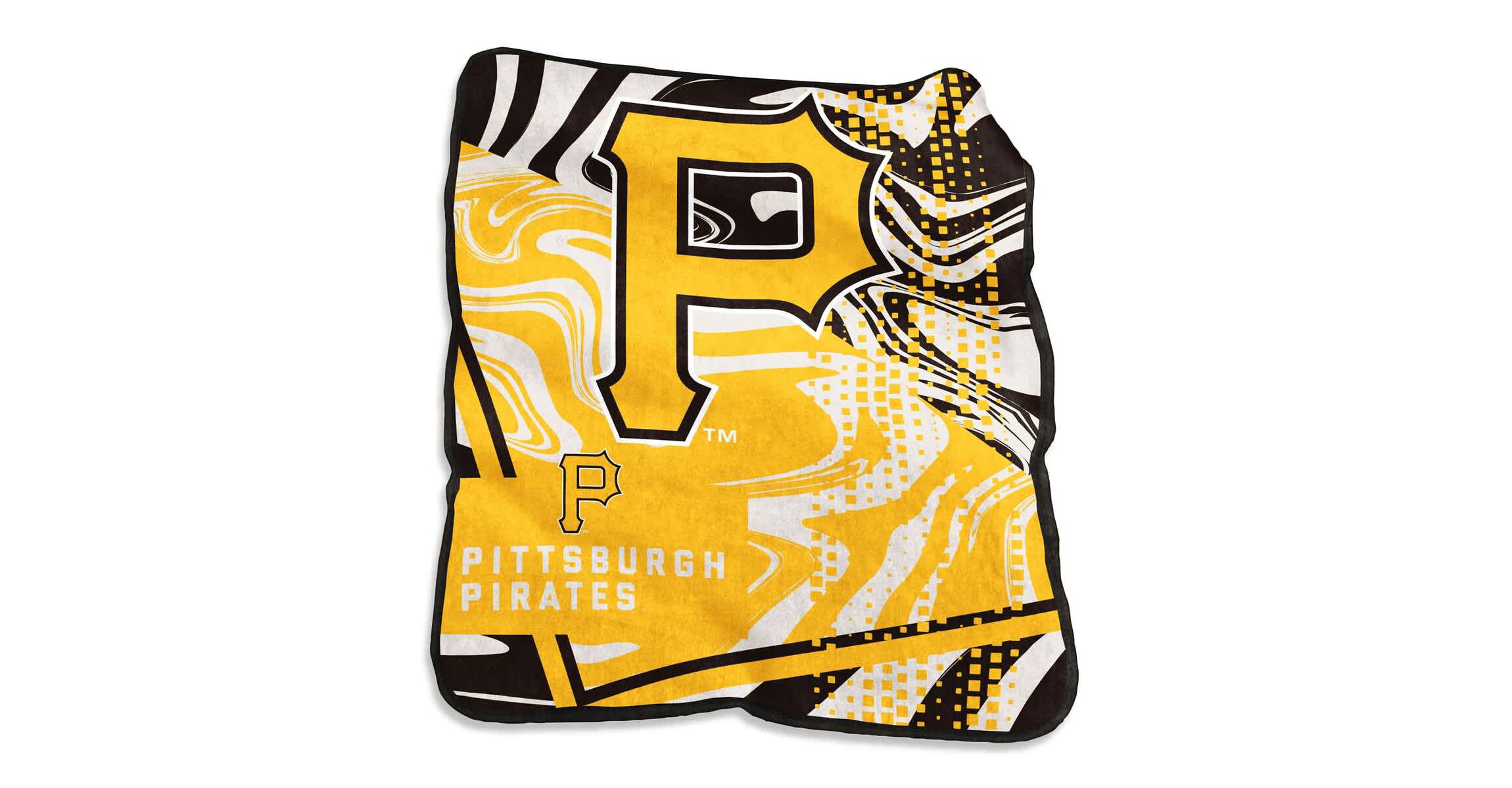 MLB Pittsburgh Pirates 50" x 60" Swirl Raschel Throw Blanket