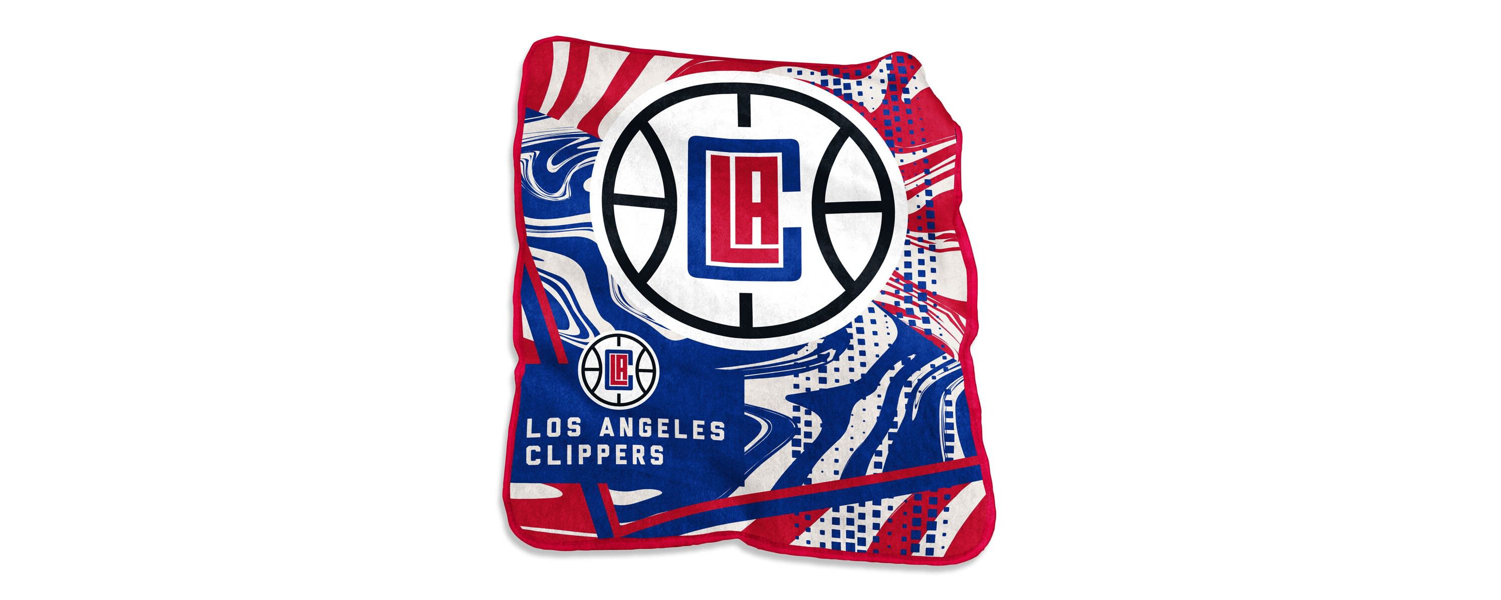 Los Angeles Clippers NBA LA Clippers 50" x 60" Swirl Raschel Throw Blanket